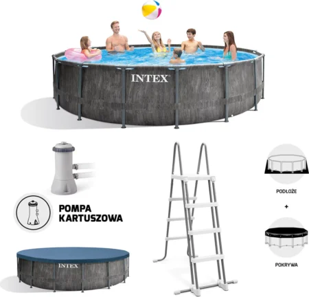 Basen stelażowy Greywood 457x122cm Intex