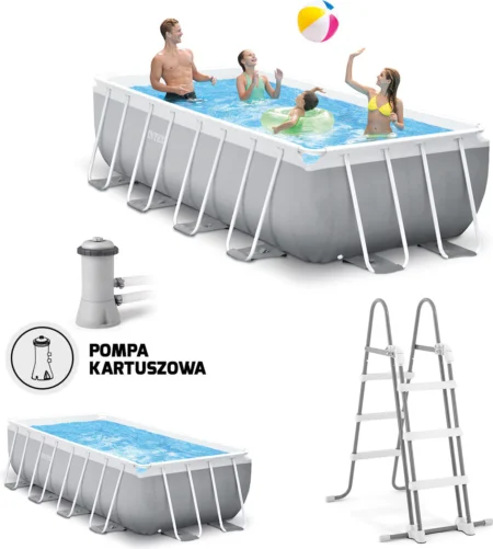 Basen stelażowy Prism Frame 400x200x100cm Intex