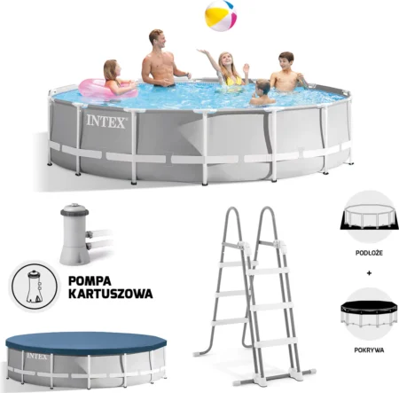 Basen stelażowy Prism Frame 427x107cm Intex