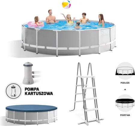 Basen stelażowy Prism Frame 457x122cm Intex