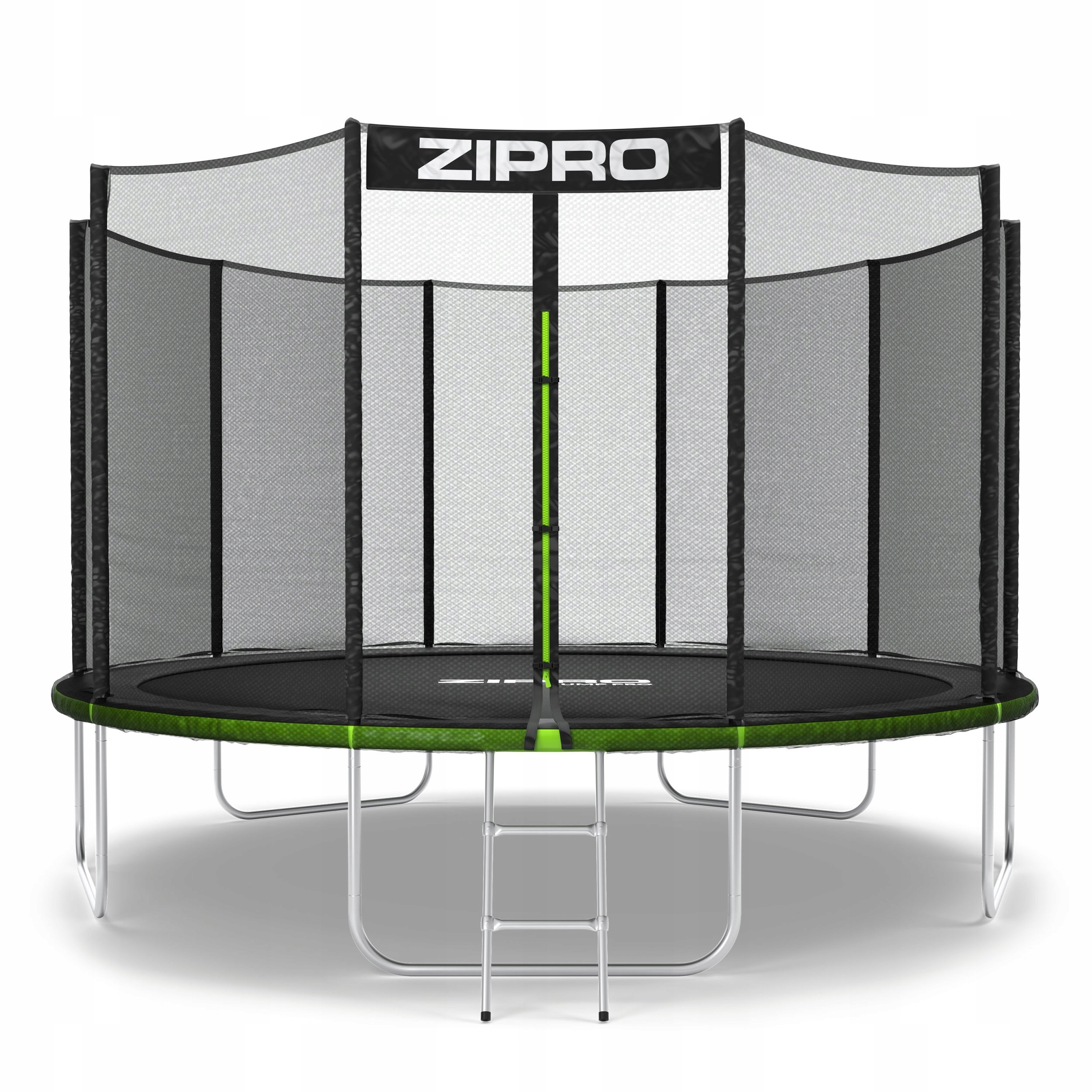 Trampolina ogrodowa z siatką zewnętrzną dla dzieci 374cm