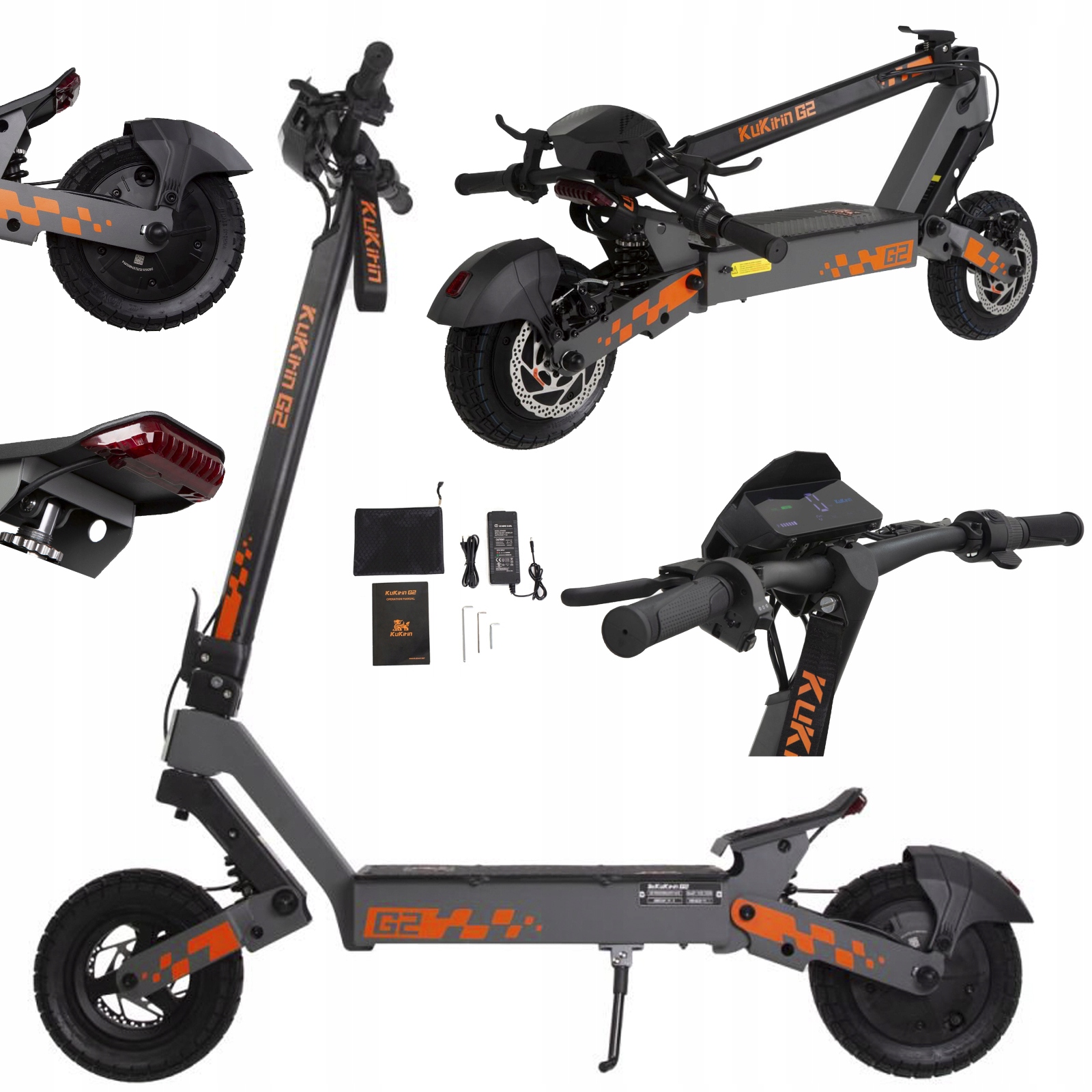 Pojazd elektryczny Kukirin G2 1200 W 48V 15Ah 45KM/H