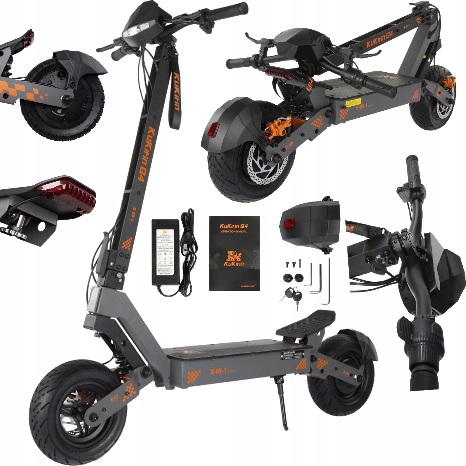 KuKirin G4 pojazd elektryczny 2400W 70KM/H 60V 20Ah 75km 2025