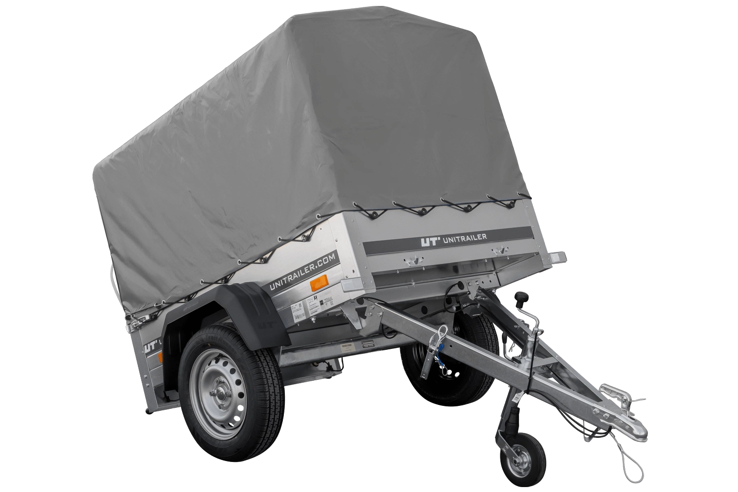 Przyczepka jednoosiowa 150x106 UNITRAILER GARDEN 150 KIPP ze stelażem H-800