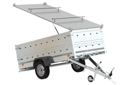 Przyczepka jednoosiowa 264x125 UNITRAILER GARDEN 264 KIPP z burtami BIS