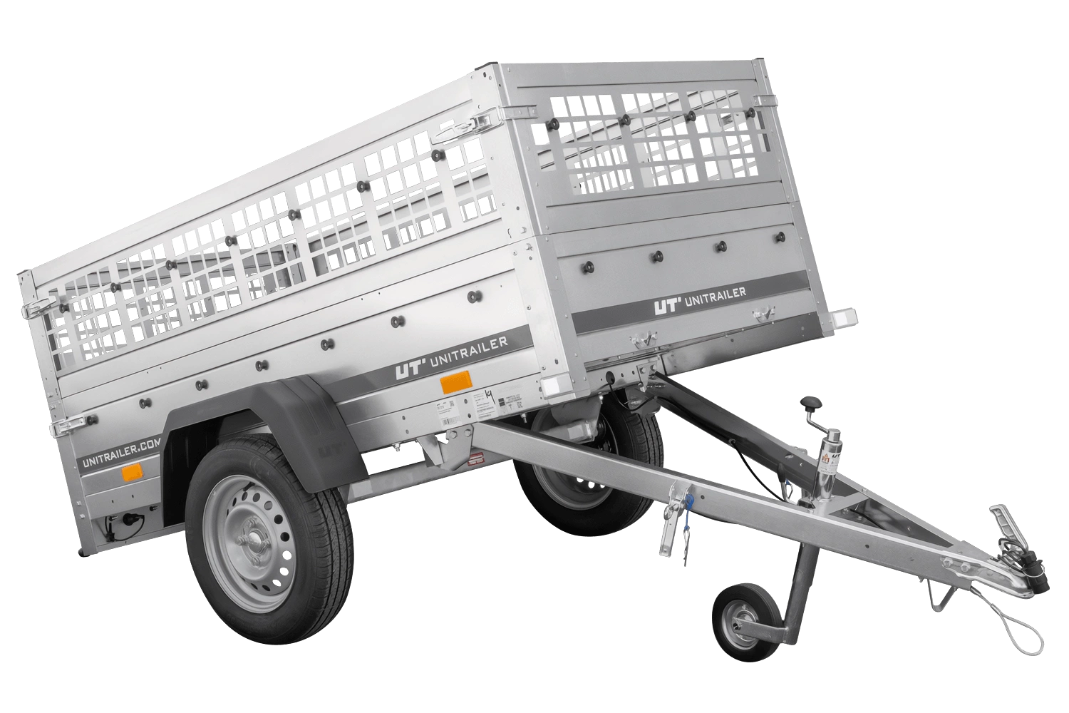 Przyczepka lekka 200x106 UNITRAILER GARDEN 200 KIPP z burtami siatkowymi