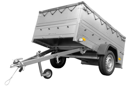 Przyczepka lekka 200x125 UNITRAILER GARDEN 201 KIPP z burtami BIS