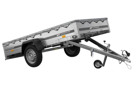 Przyczepka lekka 264x125 UNITRAILER GARDEN 264 KIPP z pokrowcem szarym