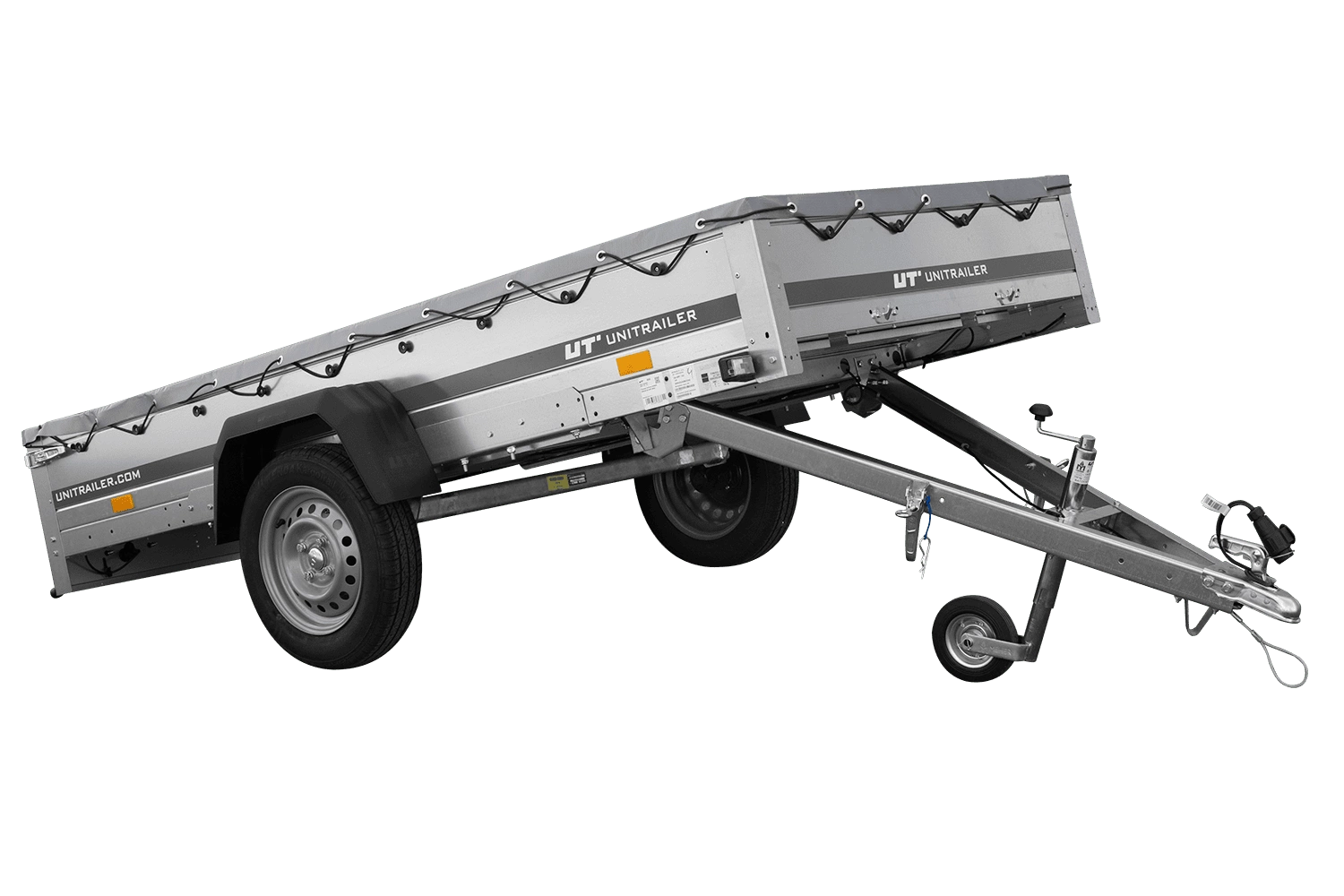 Przyczepka lekka 264x125 UNITRAILER GARDEN 264 KIPP z pokrowcem szarym
