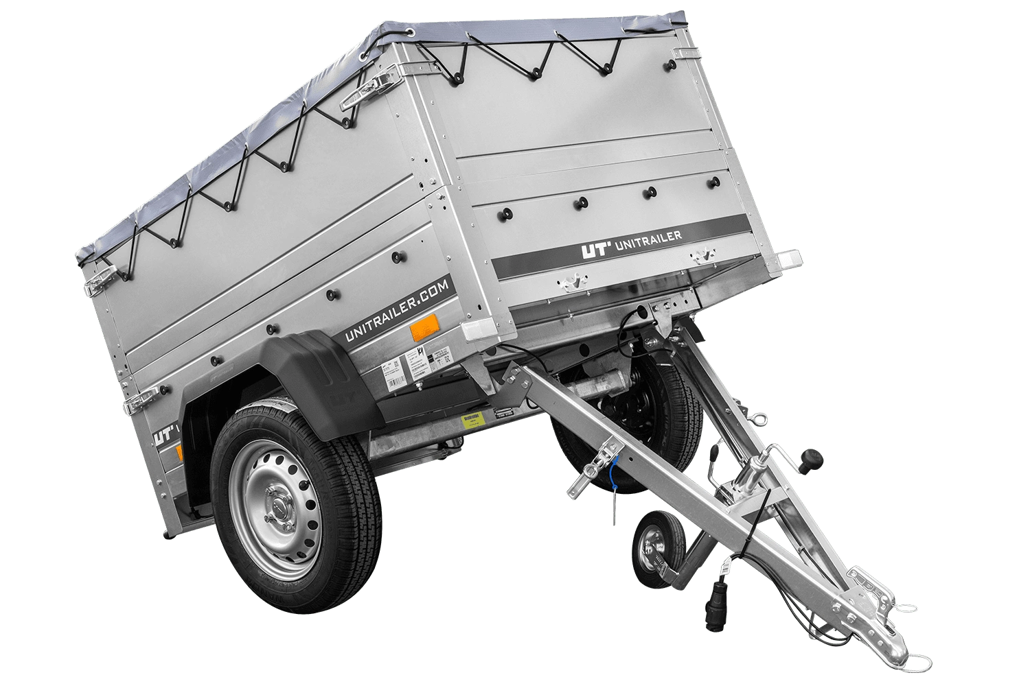 Przyczepka samochodowa 150x106 UNITRAILER GARDEN 150 KIPP z burtami BIS, stelażem H-0 i