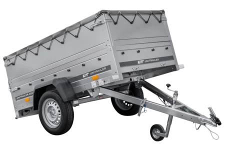 Przyczepka samochodowa 200x106 UNITRAILER GARDEN 200 KIPP z burtami BIS