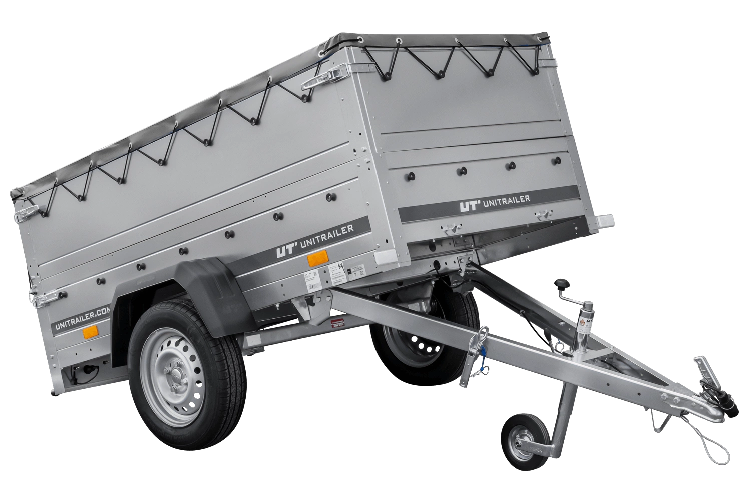 Przyczepka samochodowa 200x106 UNITRAILER GARDEN 200 KIPP z burtami BIS