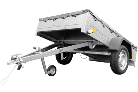 Przyczepka samochodowa 200x125 UNITRAILER GARDEN 201 KIPP ze stelażem H-0 i