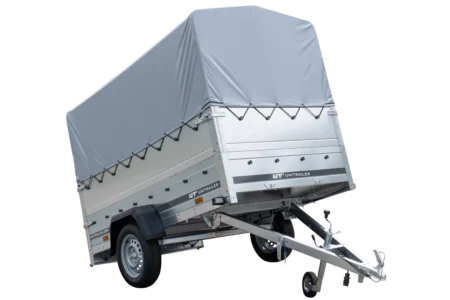 Przyczepka samochodowa 230x125 UNITRAILER GARDEN 230 KIPP z burtami BIS, stelażem H-800