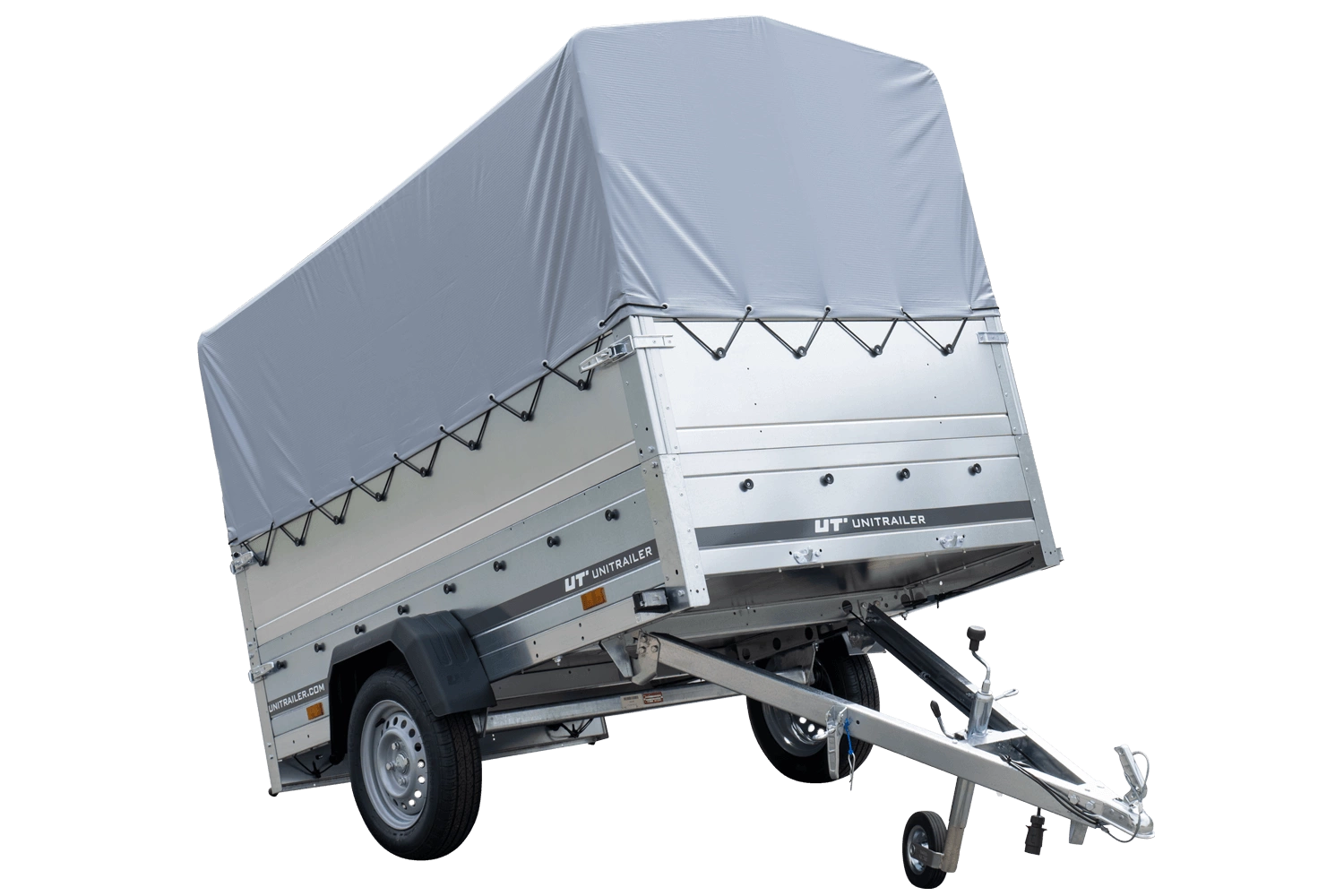 Przyczepka samochodowa 230x125 UNITRAILER GARDEN 230 KIPP z burtami BIS, stelażem H-800