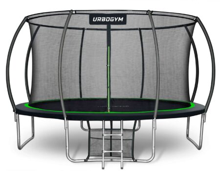 TRAMPOLINA OGRODOWA Z SIATKA WEWNĘTRZNA DO OGRODU DLA DZIECI 14 FT 435CM
