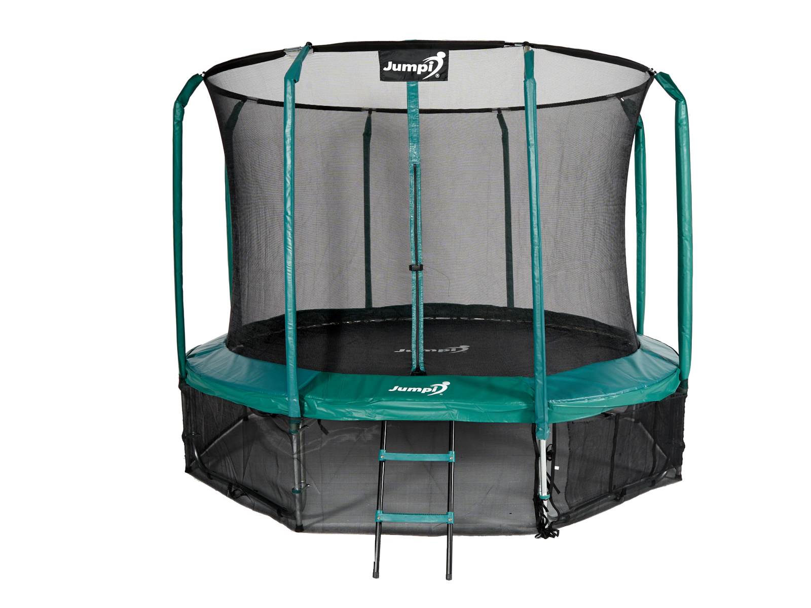 Trampolina Ogrodowa Jumpi 374cm/12FT Maxy Comfort Zielona
