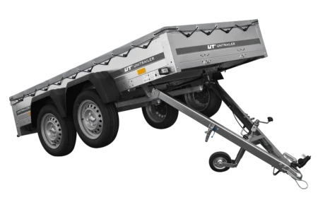 Przyczepka dwuosiowa 264x125 UNITRAILER GARDEN 264/2 KIPP ze stelażem H-0