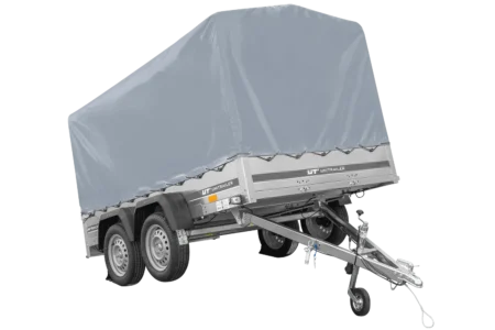 Przyczepka dwuosiowa 264x150 UNITRAILER GARDEN 265/2 KIPP ze stelażem H-1100