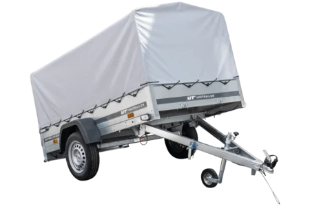 Przyczepka jednoosiowa 230x125 UNITRAILER GARDEN 230 KIPP ze stelażem H-800