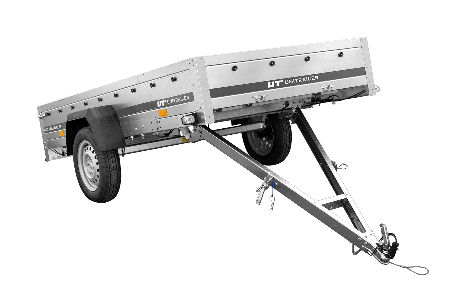 Przyczepka jednoosiowa 264x125 UNITRAILER GARDEN 264 KIPP