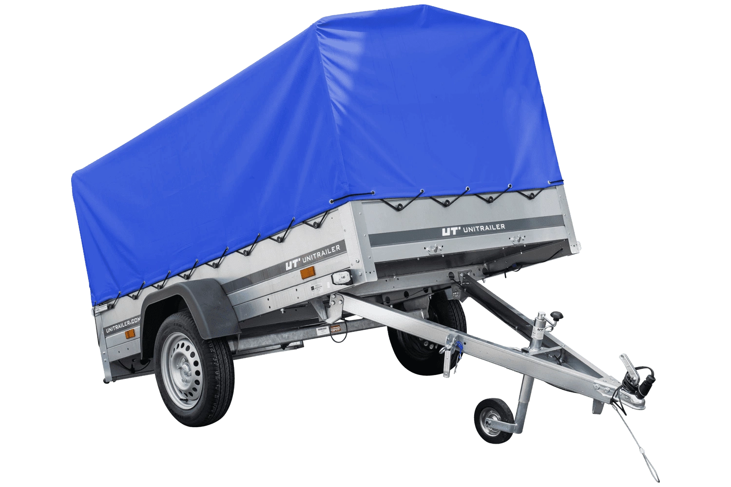 Przyczepka jednoosiowa 230x125 UNITRAILER GARDEN 230 KIPP ze stelażem H-1100