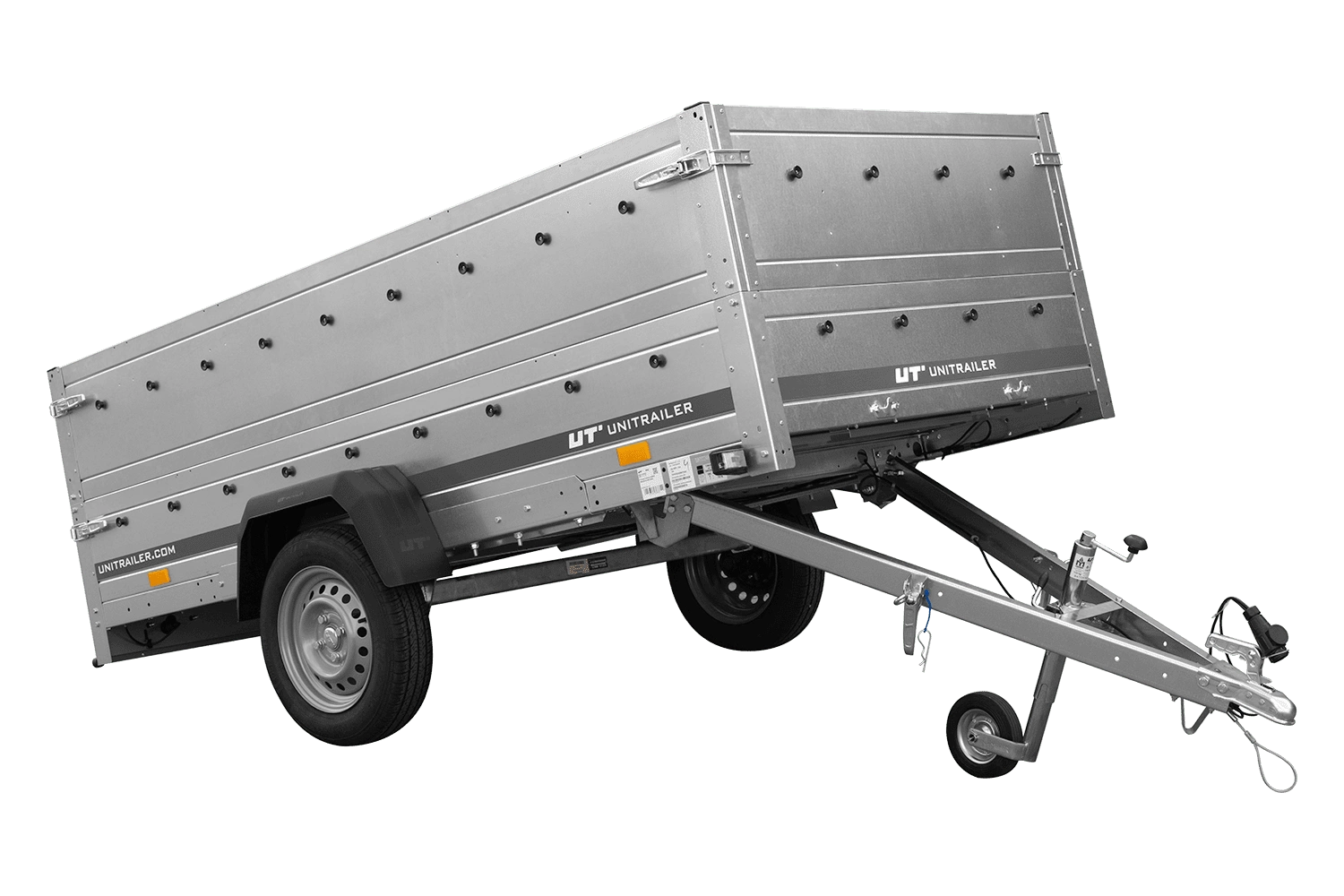 Przyczepka lekka 264x125 UNITRAILER GARDEN 264 KIPP z burtami BIS