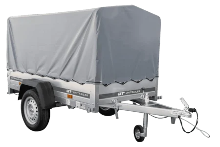 Przyczepka samochodowa 200x106 UNITRAILER GARDEN 200 KIPP ze stelażem H-800